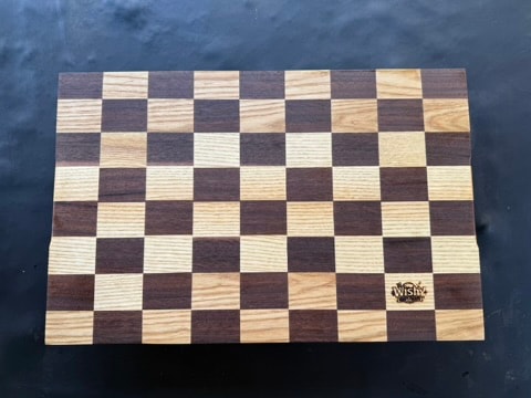 Walnut & Red Oak Checkered Board — photo 3