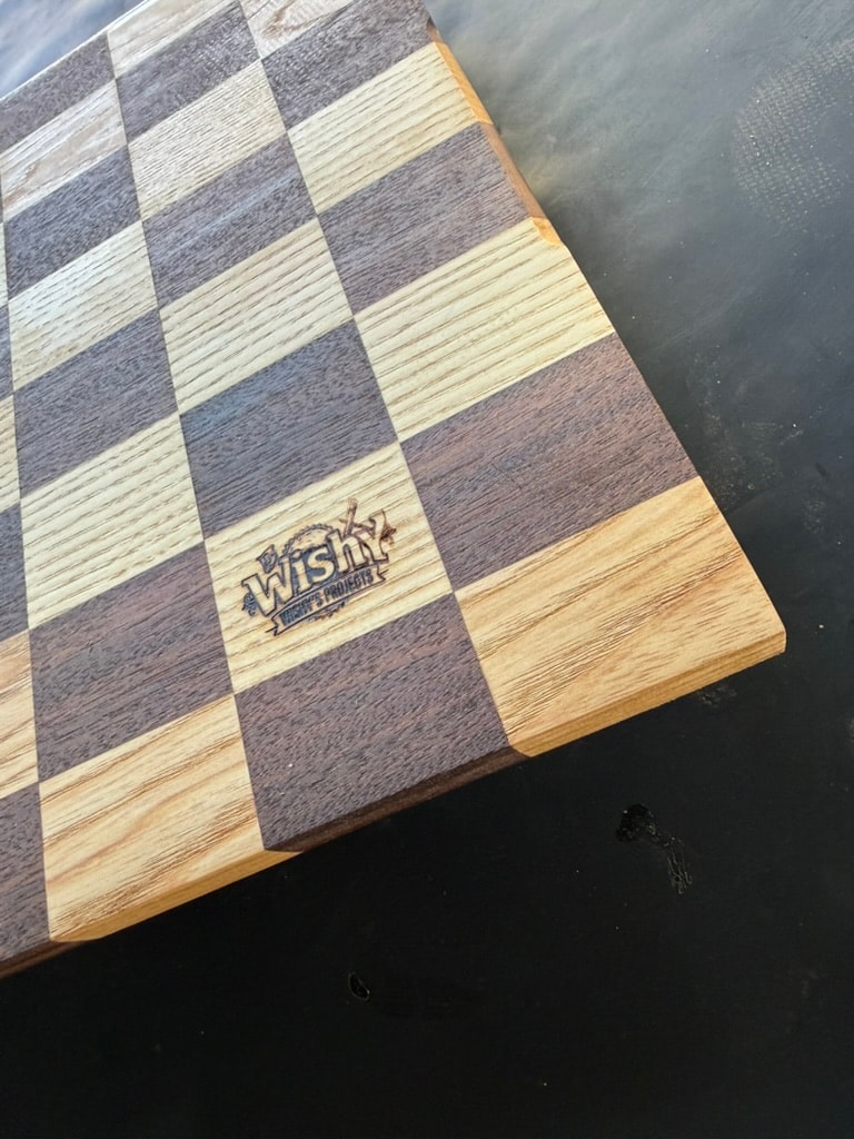 Walnut & Red Oak Checkered Board — photo 5